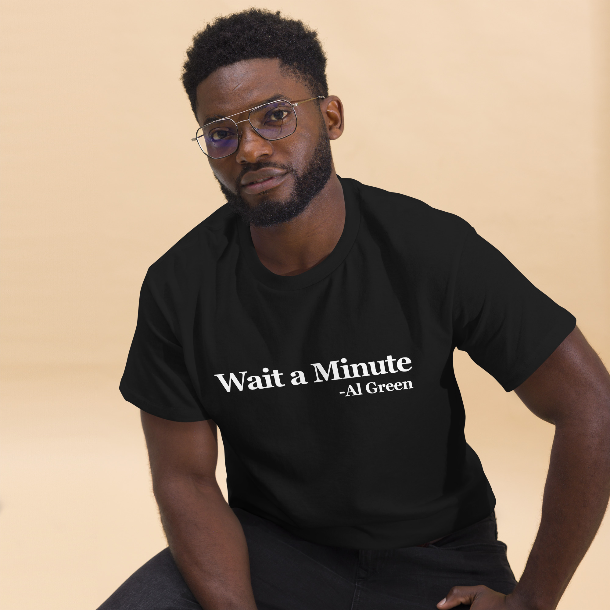 Wait a Minute Unisex classic tee - Image 2