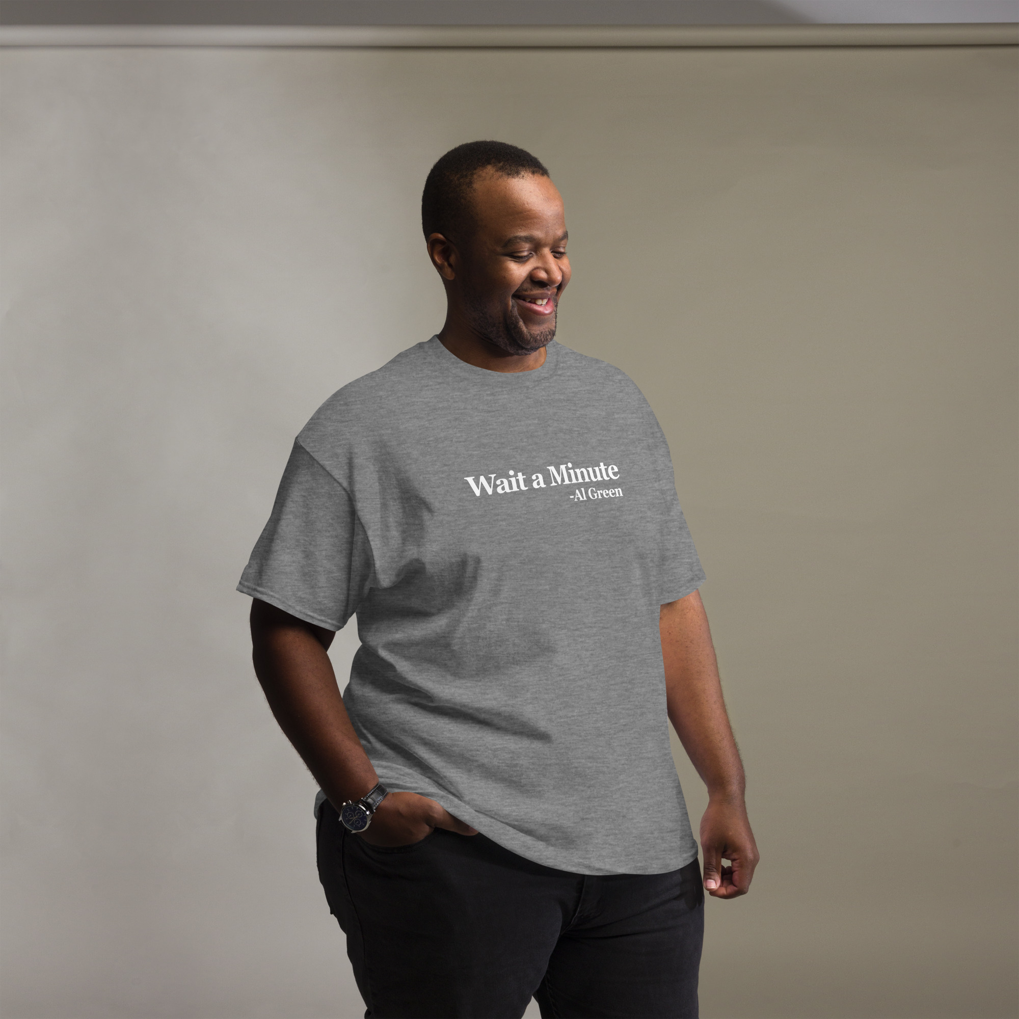 Wait a Minute Unisex classic tee - Image 11