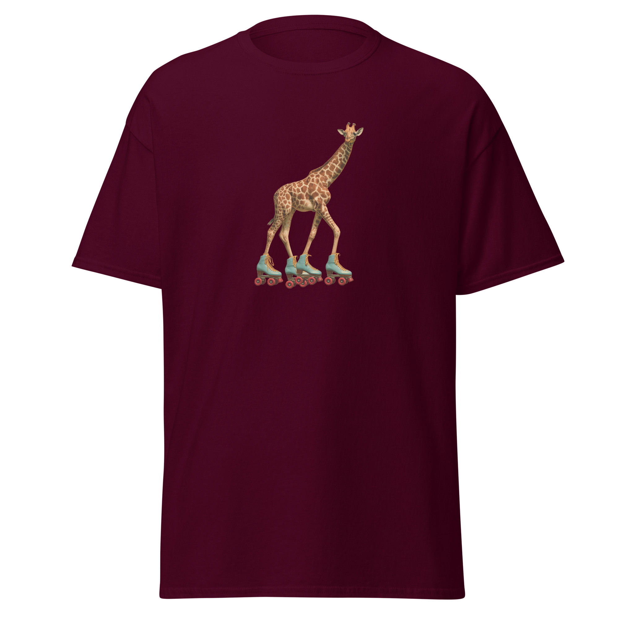 Giraffe Skater Unisex classic tee - Image 2