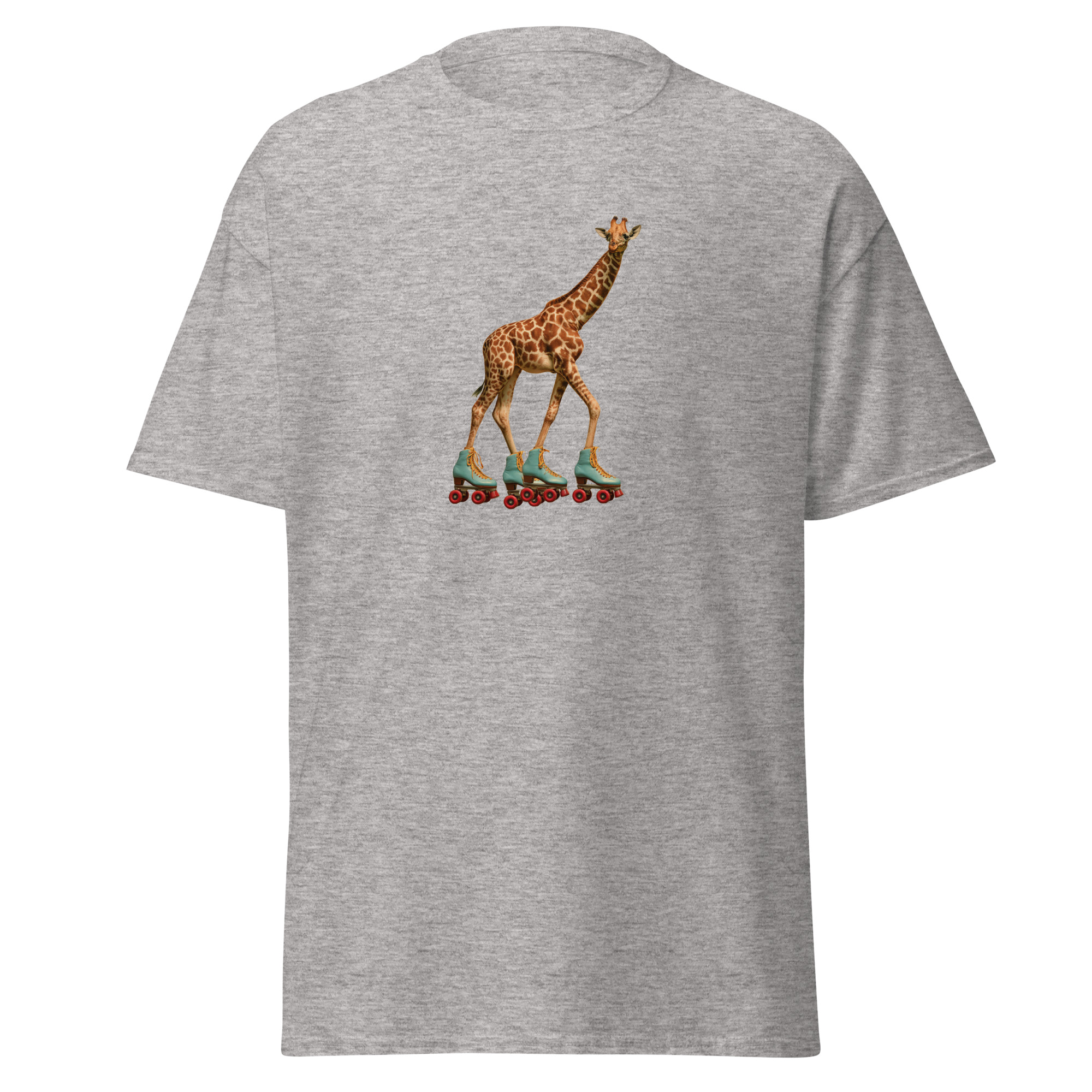 Giraffe Skater Unisex classic tee - Image 8
