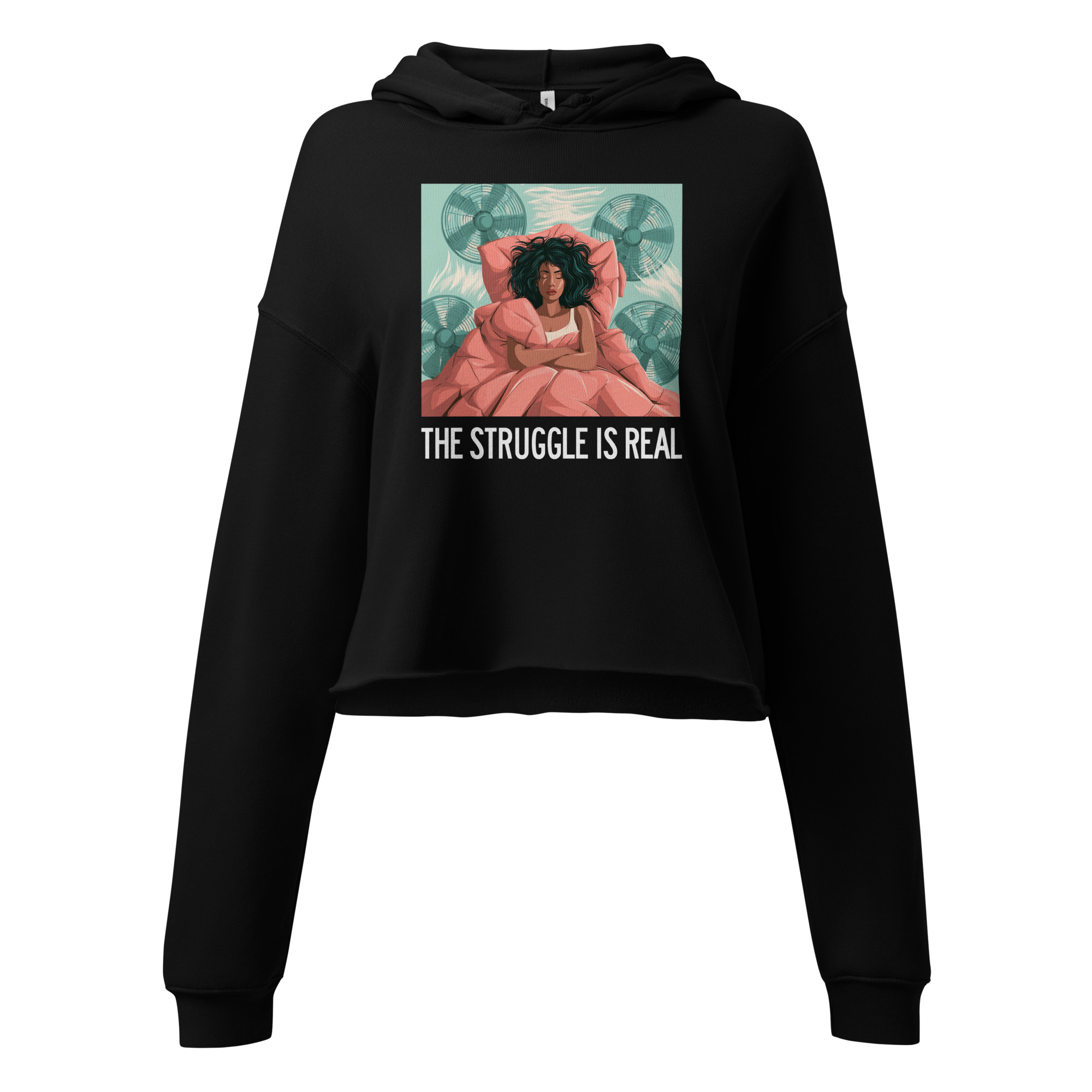 Struggle is Real Crop Hoodie - Image 4