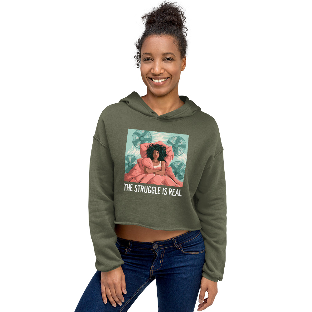 Struggle is Real Crop Hoodie - Image 6