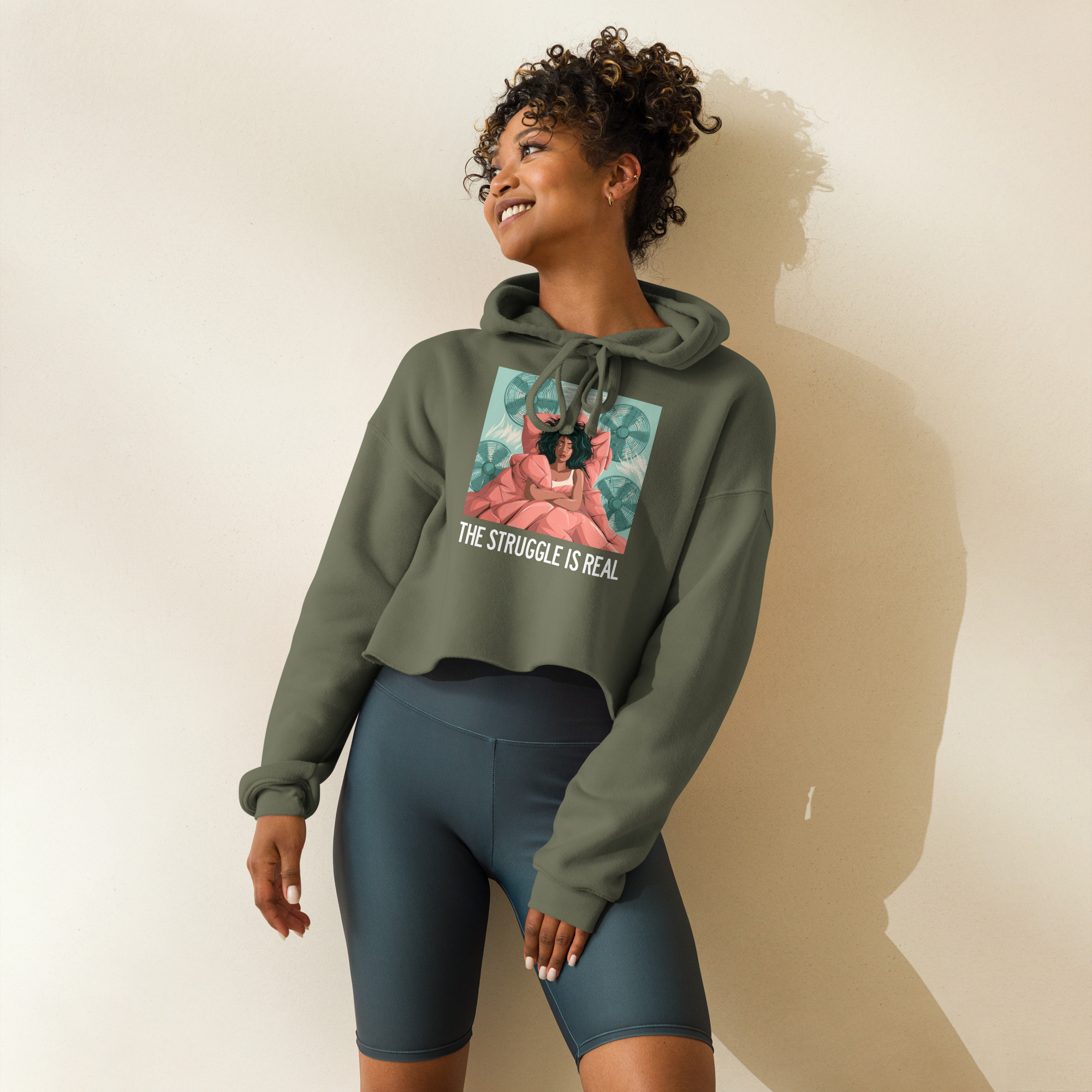 Struggle is Real Crop Hoodie - Image 9