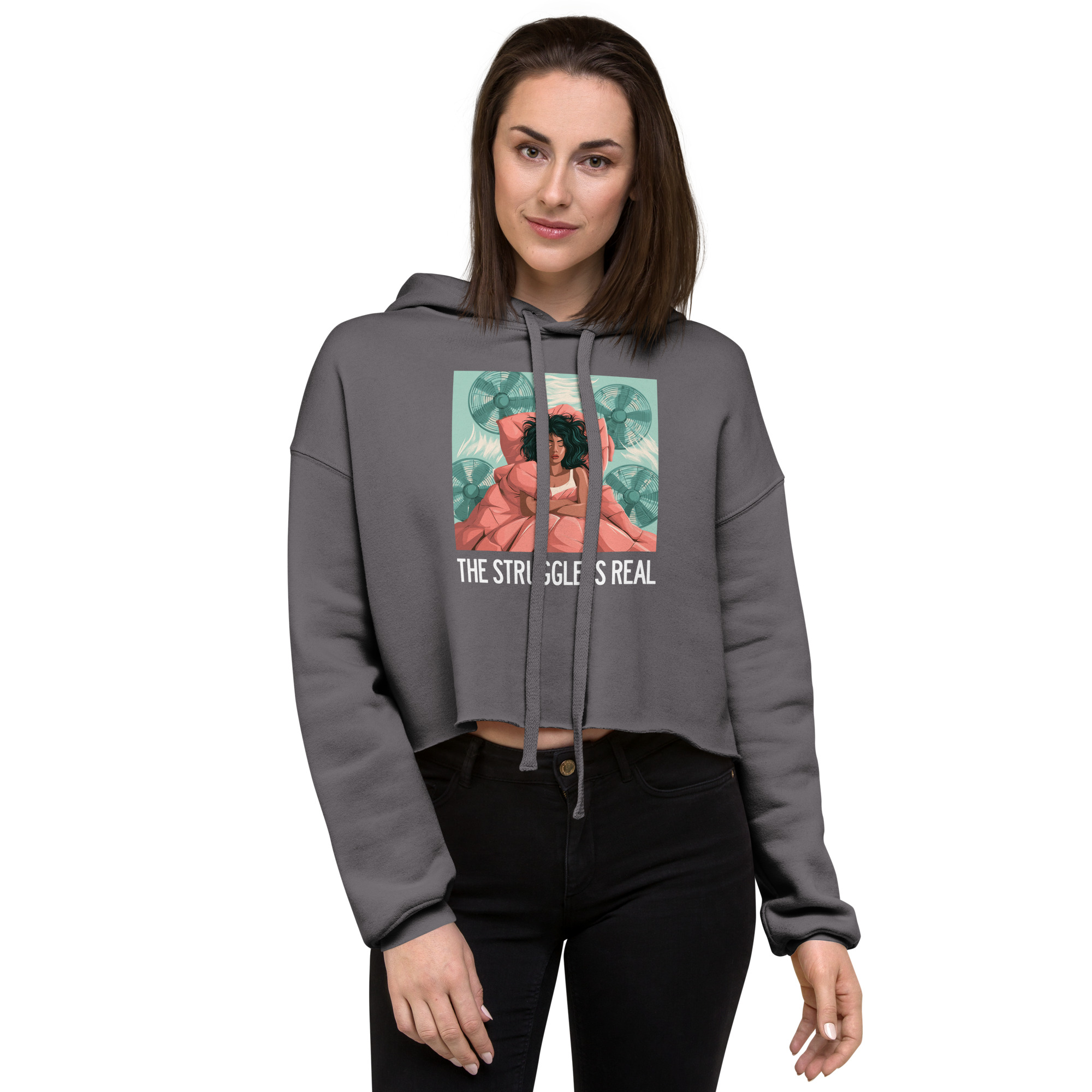 Struggle is Real Crop Hoodie - Image 7