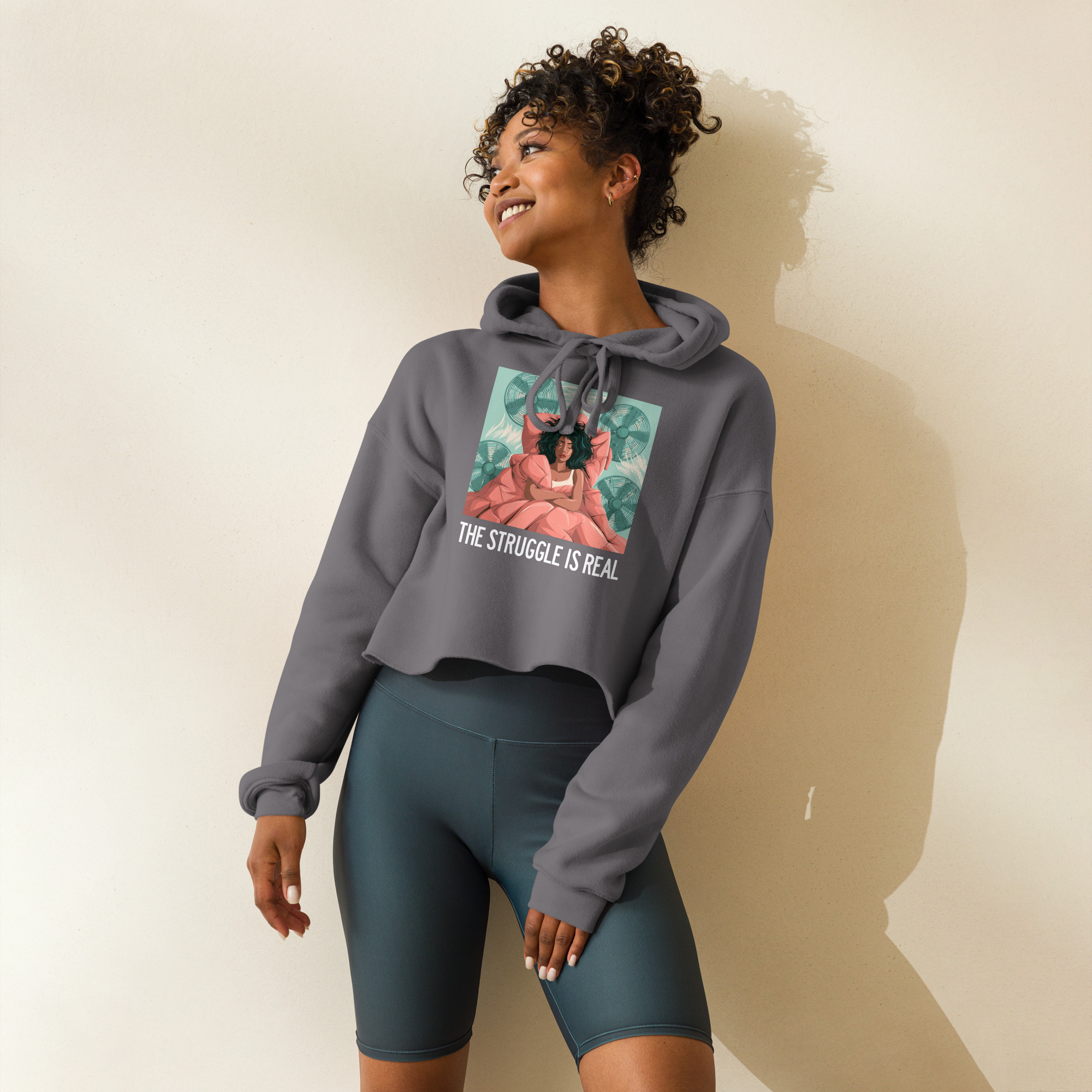 Struggle is Real Crop Hoodie - Image 10